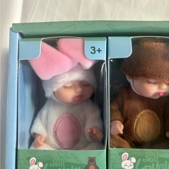 Set of 6 Mini Dolls Lovely Animal Costume Set NEW - Picture 7 of 7